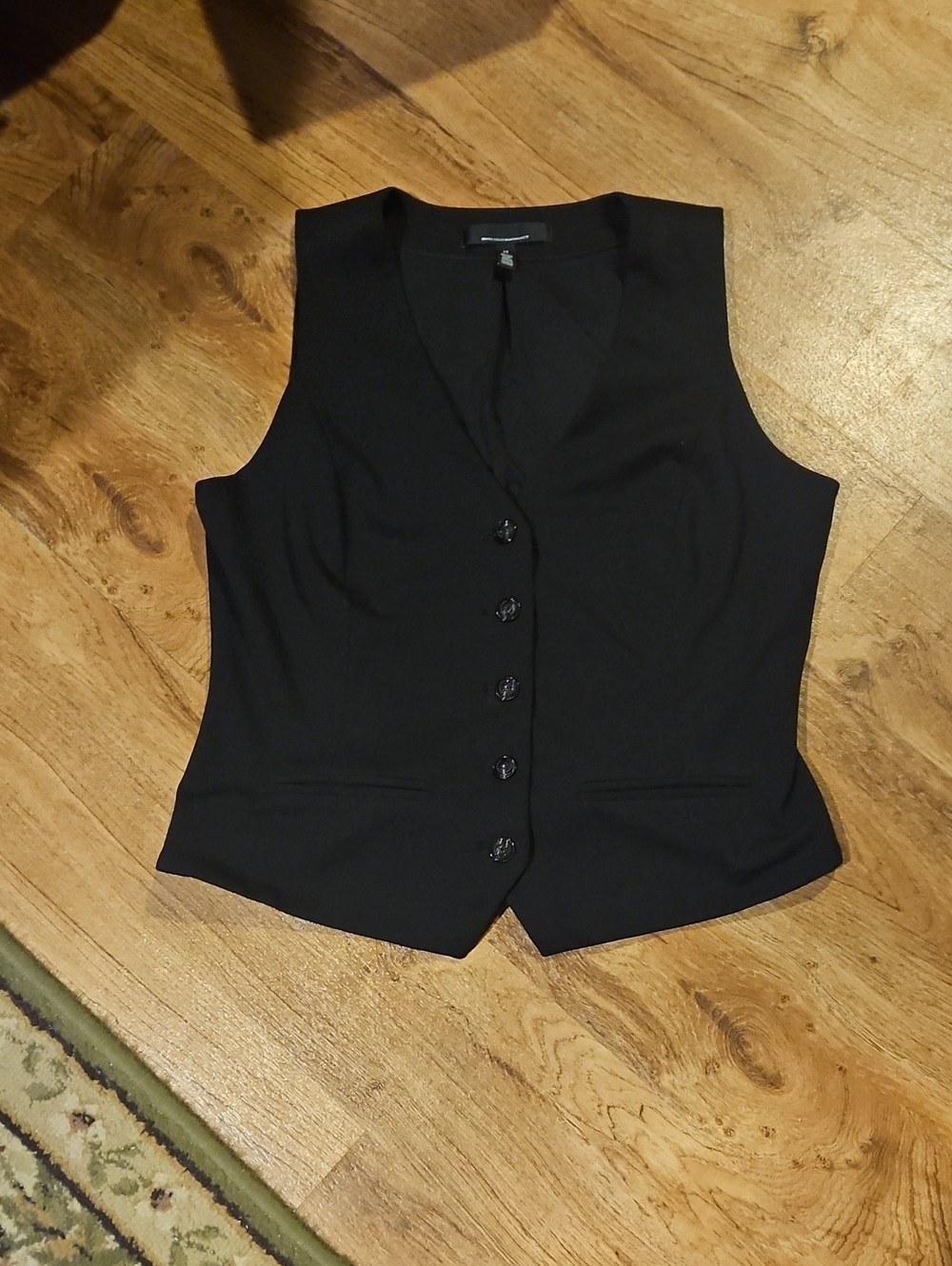 WHBM black Vest Size 12